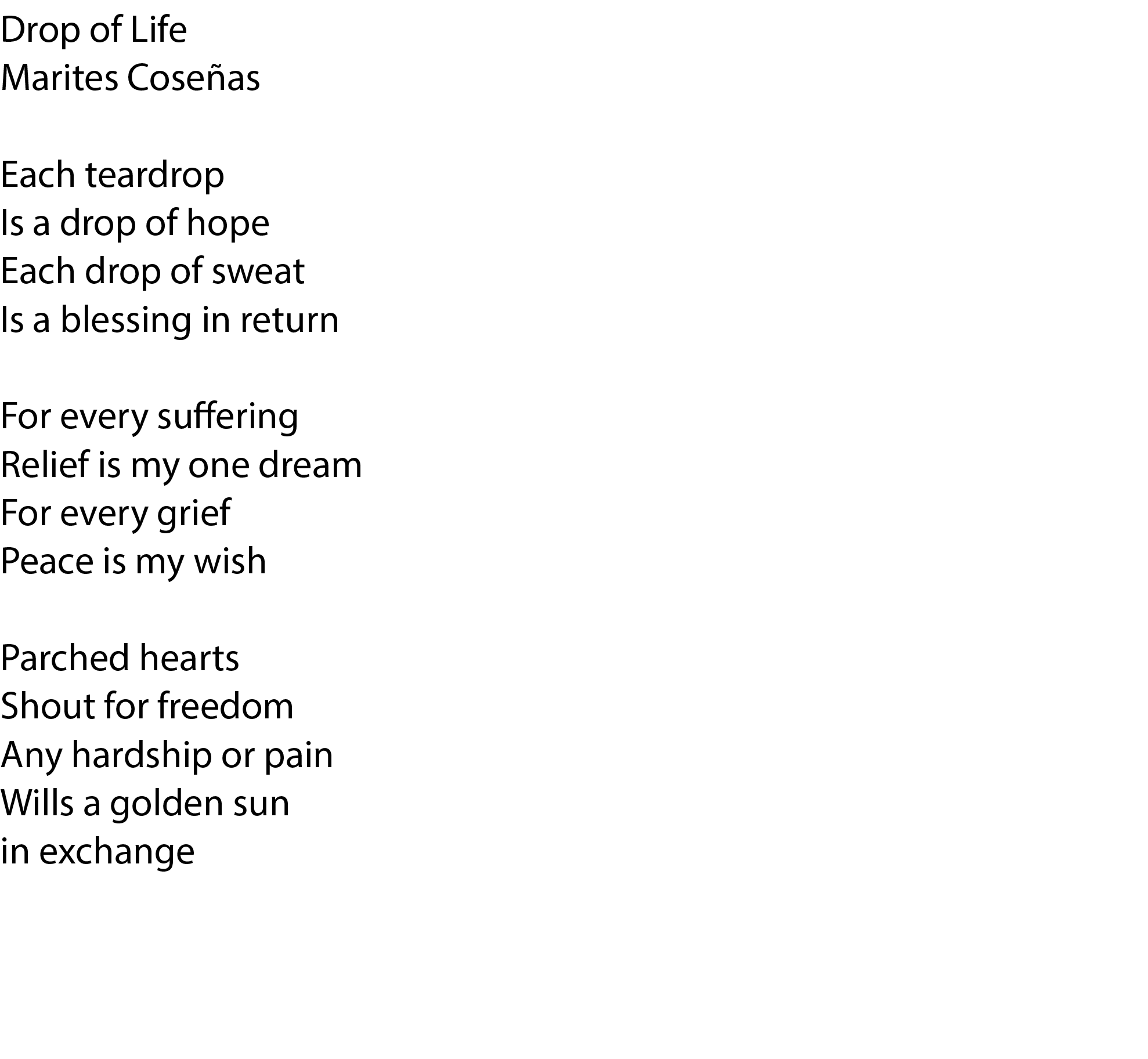 Drop of life 