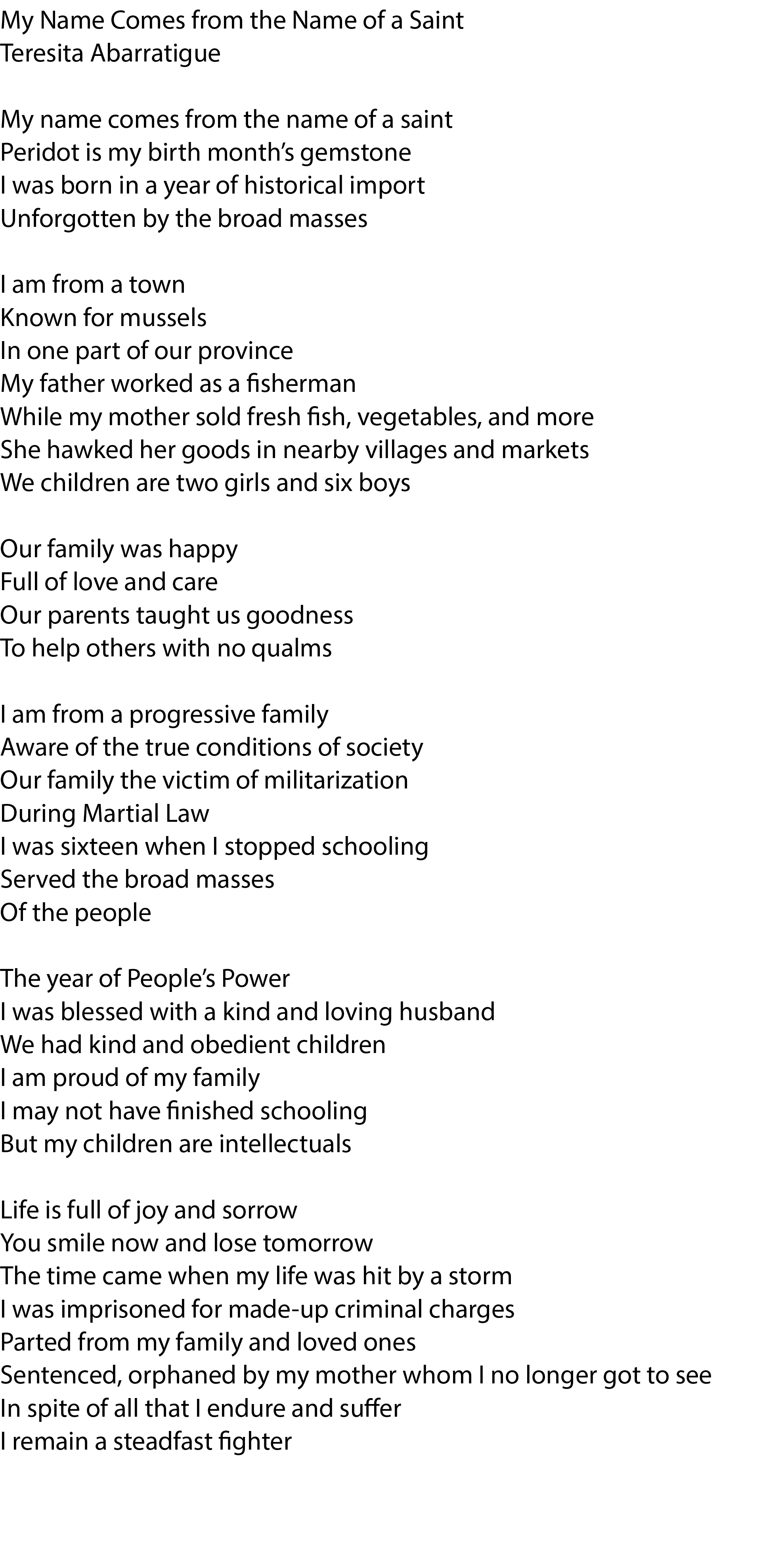 My name